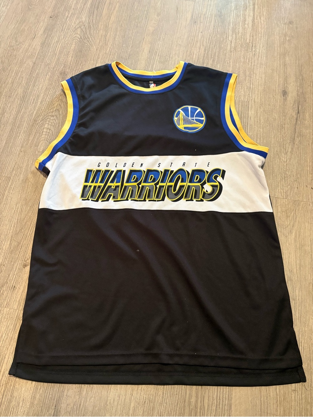 NBA Golden State Warriors Kids Sleeveless Jersey - Black/White/Blue/Yellow